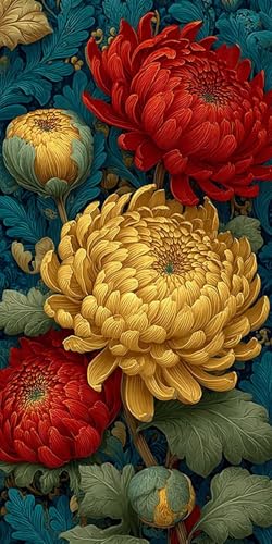 5D Diamond Painting Erwachsene, Diamant Malerei Kinder Anfänger, DIY Chrysanthemum Diamant Painting Bilder Erwachsene Bastelset Geeignet Als Geschenk, Zur Entspannung und Als Wanddeko 30x60cm y-439 5D Diamond Painting Erwachsene, Diamant Malerei Kinder Anfänger, DIY Chrysanthemum Diamant Painting Bilder Erwachsene Bastelset Geeignet Als Geschenk, Zur Entspannung und Als Wanddeko 30x60cm y-439 von HHQGOUYG