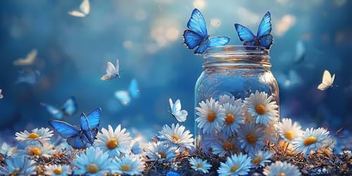 5D Diamond Painting Erwachsene, Diamant Malerei Kinder Anfänger, DIY Daisy Schmetterling Diamant Painting Bilder Erwachsene Bastelset Geeignet Als Geschenk, Zur Entspannung und Wanddeko 100x200cm y-94 5D Diamond Painting Erwachsene, Diamant Malerei Kinder Anfänger, DIY Daisy Schmetterling Diamant Painting Bilder Erwachsene Bastelset Geeignet Als Geschenk, Zur Entspannung und Wanddeko 100x200cm y-94 von HHQGOUYG