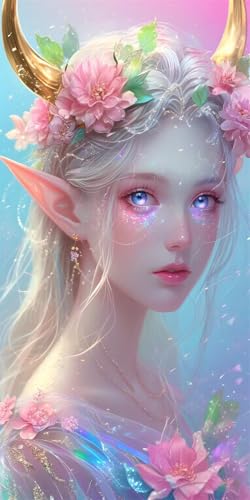 5D Diamond Painting Erwachsene, Diamant Malerei Kinder Anfänger, DIY Elfen Mädchen Diamant Painting Bilder Erwachsene Bastelset Geeignet Als Geschenk, Zur Entspannung und Als Wanddeko 80x160cm y-435 5D Diamond Painting Erwachsene, Diamant Malerei Kinder Anfänger, DIY Elfen Mädchen Diamant Painting Bilder Erwachsene Bastelset Geeignet Als Geschenk, Zur Entspannung und Als Wanddeko 80x160cm y-435 von HHQGOUYG