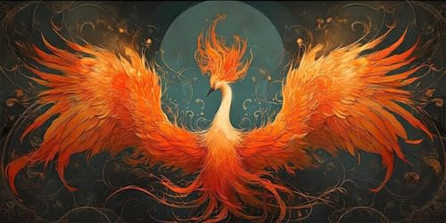 5D Diamond Painting Erwachsene, Diamant Malerei Kinder Anfänger, DIY Feuer Phoenix Diamant Painting Bilder Erwachsene Bastelset Geeignet Als Geschenk, Zur Entspannung und Als Wanddeko 70x140cm y-407 5D Diamond Painting Erwachsene, Diamant Malerei Kinder Anfänger, DIY Feuer Phoenix Diamant Painting Bilder Erwachsene Bastelset Geeignet Als Geschenk, Zur Entspannung und Als Wanddeko 70x140cm y-407 von HHQGOUYG