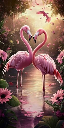 5D Diamond Painting Erwachsene, Diamant Malerei Kinder Anfänger, DIY Flamingo Diamant Painting Bilder Erwachsene Bastelset Geeignet Als Geschenk, Zur Entspannung und Als Wanddeko 70x140cm y-411 5D Diamond Painting Erwachsene, Diamant Malerei Kinder Anfänger, DIY Flamingo Diamant Painting Bilder Erwachsene Bastelset Geeignet Als Geschenk, Zur Entspannung und Als Wanddeko 70x140cm y-411 von HHQGOUYG