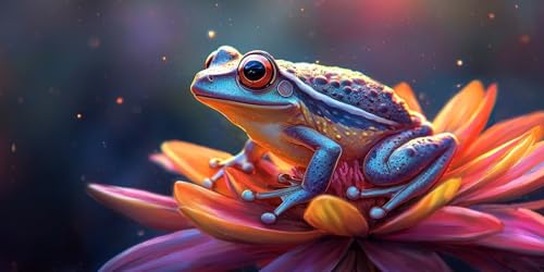 5D Diamond Painting Erwachsene, Diamant Malerei Kinder Anfänger, DIY Insekten Frösche Diamant Painting Bilder Erwachsene Bastelset Geeignet Als Geschenk, Zur Entspannung und Als Wanddeko 35x70cm y-483 von HHQGOUYG