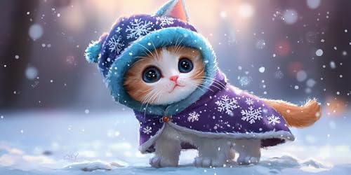 5D Diamond Painting Erwachsene, Diamant Malerei Kinder Anfänger, DIY Katzen Diamant Painting Bilder Erwachsene Bastelset Geeignet Als Geschenk, Zur Entspannung und Als Wanddeko 80x160cm y-531 von HHQGOUYG