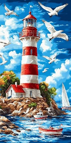 5D Diamond Painting Erwachsene, Diamant Malerei Kinder Anfänger, DIY Leuchtturm Diamant Painting Bilder Erwachsene Bastelset Geeignet Als Geschenk, Zur Entspannung und Als Wanddeko 100x200cm y-110 5D Diamond Painting Erwachsene, Diamant Malerei Kinder Anfänger, DIY Leuchtturm Diamant Painting Bilder Erwachsene Bastelset Geeignet Als Geschenk, Zur Entspannung und Als Wanddeko 100x200cm y-110 von HHQGOUYG