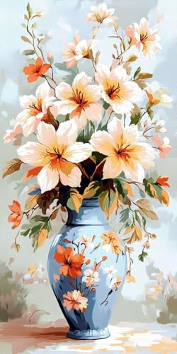 5D Diamond Painting Erwachsene, Diamant Malerei Kinder Anfänger, DIY Lilien Vase Diamant Painting Bilder Erwachsene Bastelset Geeignet Als Geschenk, Zur Entspannung und Als Wanddeko 30x60cm y-27 5D Diamond Painting Erwachsene, Diamant Malerei Kinder Anfänger, DIY Lilien Vase Diamant Painting Bilder Erwachsene Bastelset Geeignet Als Geschenk, Zur Entspannung und Als Wanddeko 30x60cm y-27 von HHQGOUYG