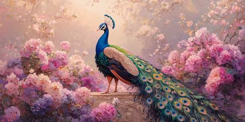 5D Diamond Painting Erwachsene, Diamant Malerei Kinder Anfänger, DIY Pfauen Blumen Diamant Painting Bilder Erwachsene Bastelset Geeignet Als Geschenk, Zur Entspannung und Als Wanddeko 20x40cm y-475 5D Diamond Painting Erwachsene, Diamant Malerei Kinder Anfänger, DIY Pfauen Blumen Diamant Painting Bilder Erwachsene Bastelset Geeignet Als Geschenk, Zur Entspannung und Als Wanddeko 20x40cm y-475 von HHQGOUYG