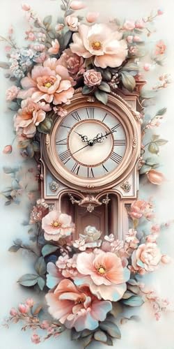 Blumen Tisch Diamond Painting Erwachsene, 5D Diamant Kunst Kinder Kits, DIY Erwachsene Mosaikherstellung Basteln Diamant Malerei Bilder Set für Weihnachten Wanddekoration, Geschenke 70x140cm t-337 von HHQGOUYG