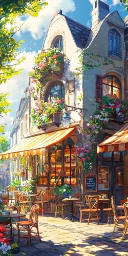 Cafés Diamond Painting Erwachsene, 5D Diamant Kunst Kinder Kits, DIY Erwachsene Mosaikherstellung Basteln Diamant Malerei Bilder Set für Weihnachten Wanddekoration, Geschenke für Frauen 20x40cm t-445 Cafés Diamond Painting Erwachsene, 5D Diamant Kunst Kinder Kits, DIY Erwachsene Mosaikherstellung Basteln Diamant Malerei Bilder Set für Weihnachten Wanddekoration, Geschenke für Frauen 20x40cm t-445 von HHQGOUYG