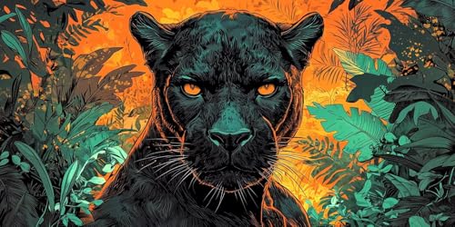 Der Schwarze Panther im Dschungel Diamond Painting Erwachsene, 5D Diamant Kunst Kinder Kits,DIY Erwachsene Mosaikherstellung Basteln Diamant Malerei Bilder Set für Zimmer Wanddekoration 100x200cm t100 Der Schwarze Panther im Dschungel Diamond Painting Erwachsene, 5D Diamant Kunst Kinder Kits,DIY Erwachsene Mosaikherstellung Basteln Diamant Malerei Bilder Set für Zimmer Wanddekoration 100x200cm t100 von HHQGOUYG