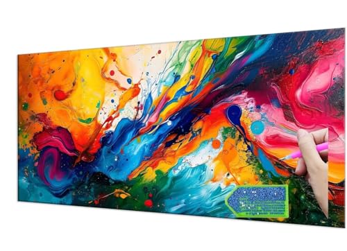 Diamond Painting Color Abstract, Diamond Painting Erwachsene Groß XXL 30x60 cm, DIY Full Drill Diamant Painting Kinder, Diamond Art zubehör cross stitch kit, Diamond Stickerei set Home Wand Dekor T-46 Diamond Painting Color Abstract, Diamond Painting Erwachsene Groß XXL 30x60 cm, DIY Full Drill Diamant Painting Kinder, Diamond Art zubehör cross stitch kit, Diamond Stickerei set Home Wand Dekor T-46 von HHQGOUYG