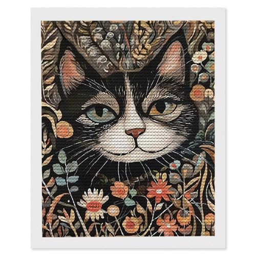 Diamond Painting Erwachsene Katzen, 5D Diamant Painting Bilder Anfänger, Runder Diamant, DIY Vollbohrer Diamanten Malerei Stickerei Kreuzstich Geschenke Home Wand Dekor, Frauen Geschenk, 60 x 80cm D-1 Diamond Painting Erwachsene Katzen, 5D Diamant Painting Bilder Anfänger, Runder Diamant, DIY Vollbohrer Diamanten Malerei Stickerei Kreuzstich Geschenke Home Wand Dekor, Frauen Geschenk, 60 x 80cm D-1 von HHQGOUYG