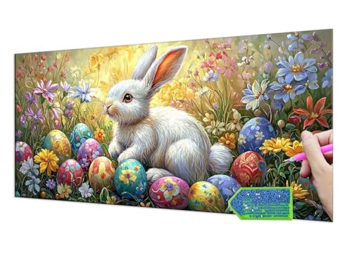 Diamond Painting Groß XXL 40x80 cm Diamant Painting Bilder Easter Rabbit Diamond Art Erwachsene DlY Ful Round Diamant Kunst Malerei zubehör Set Kreuzstich Bilder Home Wand Dekor Geschenk y-297 Diamond Painting Groß XXL 40x80 cm Diamant Painting Bilder Easter Rabbit Diamond Art Erwachsene DlY Ful Round Diamant Kunst Malerei zubehör Set Kreuzstich Bilder Home Wand Dekor Geschenk y-297 von HHQGOUYG