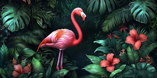 Flamingo Diamond Painting Erwachsene, 5D Diamant Kunst Kinder Kits, DIY Erwachsene Mosaikherstellung Basteln Diamant Malerei Bilder Set für Weihnachten Wanddekoration, Geschenke 80x160cm t-409 Flamingo Diamond Painting Erwachsene, 5D Diamant Kunst Kinder Kits, DIY Erwachsene Mosaikherstellung Basteln Diamant Malerei Bilder Set für Weihnachten Wanddekoration, Geschenke 80x160cm t-409 von HHQGOUYG