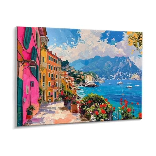 Malen Nach Zahlen Erwachsene, Amalfiküste Paint by Numbers Malen Nach Zahlen, DIY mit Pinseln und Acrylfarben Handgemalt Ölgemälde Leinwand für Geschenke und Wand Dekoratio, Ohne Rahmen 60 x 80 cm R-1 Malen Nach Zahlen Erwachsene, Amalfiküste Paint by Numbers Malen Nach Zahlen, DIY mit Pinseln und Acrylfarben Handgemalt Ölgemälde Leinwand für Geschenke und Wand Dekoratio, Ohne Rahmen 60 x 80 cm R-1 von HHQGOUYG