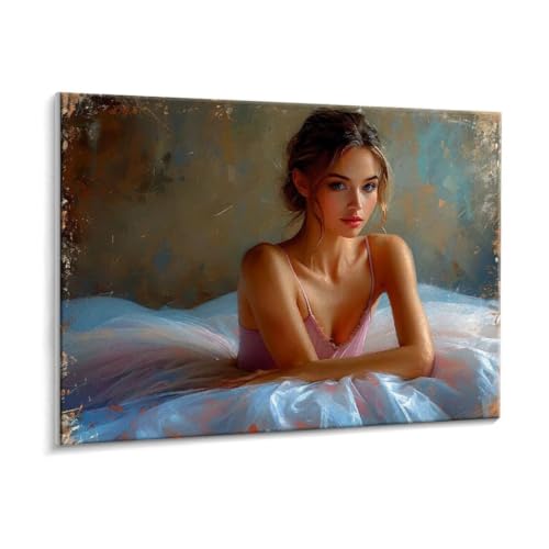 Malen Nach Zahlen Erwachsene, Ballett Tänzer Paint by Numbers Malen Nach Zahlen, DIY mit Pinseln und Acrylfarben Handgemalt Ölgemälde für Geschenke und Wand Dekoratio, Ohne Rahmen 40 x 50 cm R-15 von HHQGOUYG