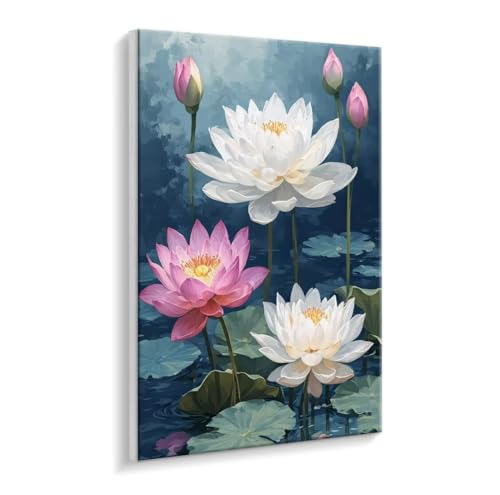 Malen Nach Zahlen Erwachsene, Blumen Paint by Numbers Malen Nach Zahlen, DIY mit Pinseln und Acrylfarben Handgemalt Ölgemälde Leinwand für Geschenke und Wand Dekoratio, Ohne Rahmen 100 x 130 cm R-311 von HHQGOUYG