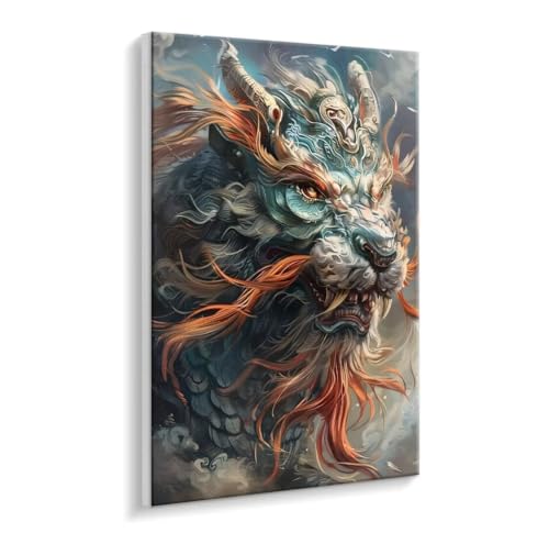 Malen Nach Zahlen Erwachsene, Das Tier Paint by Numbers Malen Nach Zahlen, DIY mit Pinseln und Acrylfarben Handgemalt Ölgemälde Leinwand für Geschenke und Wand Dekoratio, Ohne Rahmen 100 x 130 cm R693 von HHQGOUYG