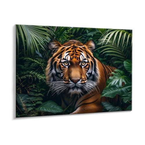 Malen Nach Zahlen Erwachsene, Der Dschungel Paint by Numbers Malen Nach Zahlen, DIY mit Pinseln und Acrylfarben Handgemalt Ölgemälde für Geschenke und Wand Dekoratio, Ohne Rahmen 90 x 120 cm R-166 von HHQGOUYG