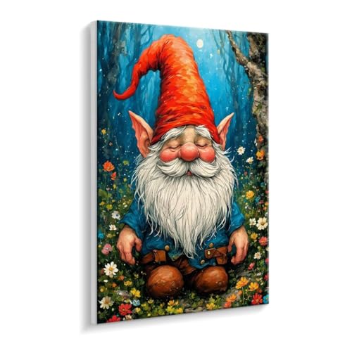 Malen Nach Zahlen Erwachsene, Der Zwerg Paint by Numbers Malen Nach Zahlen, DIY mit Pinseln und Acrylfarben Handgemalt Ölgemälde Leinwand für Geschenke und Wand Dekoratio, Ohne Rahmen 70 x 90 cm R-840 von HHQGOUYG