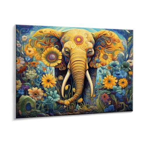 Malen Nach Zahlen Erwachsene, Elefanten Blumen Paint by Numbers Malen Nach Zahlen, DIY mit Pinseln und Acrylfarben Handgemalt Ölgemälde für Geschenke und Wand Dekoratio, Ohne Rahmen 40 x 50 cm R-175 Malen Nach Zahlen Erwachsene, Elefanten Blumen Paint by Numbers Malen Nach Zahlen, DIY mit Pinseln und Acrylfarben Handgemalt Ölgemälde für Geschenke und Wand Dekoratio, Ohne Rahmen 40 x 50 cm R-175 von HHQGOUYG