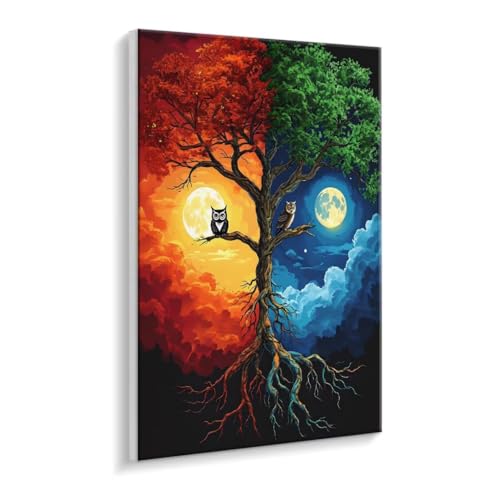 Malen Nach Zahlen Erwachsene, Farbe Zauberbäume Paint by Numbers Malen Nach Zahlen, DIY mit Pinseln und Acrylfarben Handgemalt Ölgemälde für Geschenke und Wand Dekoratio, Ohne Rahmen 40 x 50 cm R-67 Malen Nach Zahlen Erwachsene, Farbe Zauberbäume Paint by Numbers Malen Nach Zahlen, DIY mit Pinseln und Acrylfarben Handgemalt Ölgemälde für Geschenke und Wand Dekoratio, Ohne Rahmen 40 x 50 cm R-67 von HHQGOUYG