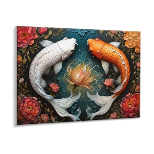 Malen Nach Zahlen Erwachsene, Fisch Paint by Numbers Malen Nach Zahlen, DIY mit Pinseln und Acrylfarben Handgemalt Ölgemälde Leinwand für Geschenke und Wand Dekoratio, Ohne Rahmen 100 x 130 cm R-445 Malen Nach Zahlen Erwachsene, Fisch Paint by Numbers Malen Nach Zahlen, DIY mit Pinseln und Acrylfarben Handgemalt Ölgemälde Leinwand für Geschenke und Wand Dekoratio, Ohne Rahmen 100 x 130 cm R-445 von HHQGOUYG