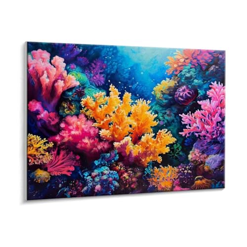 Malen Nach Zahlen Erwachsene, Korallen Paint by Numbers Malen Nach Zahlen, DIY mit Pinseln und Acrylfarben Handgemalt Ölgemälde Leinwand für Geschenke und Wand Dekoratio, Ohne Rahmen 30 x 40 cm R-687 von HHQGOUYG