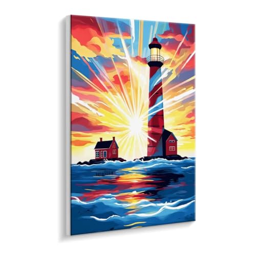 Malen Nach Zahlen Erwachsene, Leuchtturm Meer Paint by Numbers Malen Nach Zahlen, DIY mit Pinseln und Acrylfarben Handgemalt Ölgemälde für Geschenke und Wand Dekoratio, Ohne Rahmen 30 x 40 cm R-181 Malen Nach Zahlen Erwachsene, Leuchtturm Meer Paint by Numbers Malen Nach Zahlen, DIY mit Pinseln und Acrylfarben Handgemalt Ölgemälde für Geschenke und Wand Dekoratio, Ohne Rahmen 30 x 40 cm R-181 von HHQGOUYG