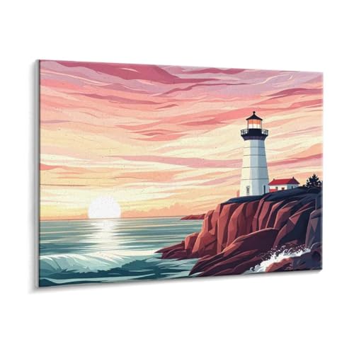 Malen Nach Zahlen Erwachsene, Leuchtturm Paint by Numbers Malen Nach Zahlen, DIY mit Pinseln und Acrylfarben Handgemalt Ölgemälde Leinwand für Geschenke und Wand Dekoratio, Ohne Rahmen 35 x 50 cm R182 Malen Nach Zahlen Erwachsene, Leuchtturm Paint by Numbers Malen Nach Zahlen, DIY mit Pinseln und Acrylfarben Handgemalt Ölgemälde Leinwand für Geschenke und Wand Dekoratio, Ohne Rahmen 35 x 50 cm R182 von HHQGOUYG
