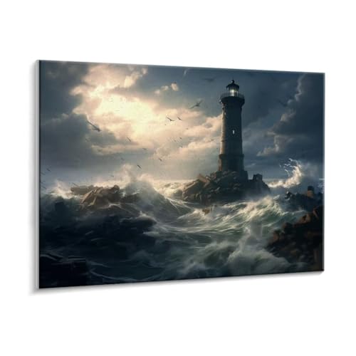Malen Nach Zahlen Erwachsene, Leuchtturm Wellen Paint by Numbers Malen Nach Zahlen, DIY mit Pinseln und Acrylfarben Handgemalt Ölgemälde für Geschenke und Wand Dekoratio, Ohne Rahmen 90 x 120 cm R-186 Malen Nach Zahlen Erwachsene, Leuchtturm Wellen Paint by Numbers Malen Nach Zahlen, DIY mit Pinseln und Acrylfarben Handgemalt Ölgemälde für Geschenke und Wand Dekoratio, Ohne Rahmen 90 x 120 cm R-186 von HHQGOUYG
