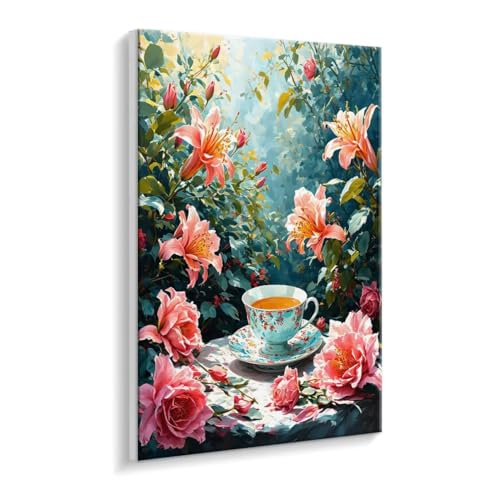 Malen Nach Zahlen Erwachsene, Lilie Kaffee Paint by Numbers Malen Nach Zahlen, DIY mit Pinseln und Acrylfarben Handgemalt Ölgemälde für Geschenke und Wand Dekoratio, Ohne Rahmen 80 x 100 cm R-29 Malen Nach Zahlen Erwachsene, Lilie Kaffee Paint by Numbers Malen Nach Zahlen, DIY mit Pinseln und Acrylfarben Handgemalt Ölgemälde für Geschenke und Wand Dekoratio, Ohne Rahmen 80 x 100 cm R-29 von HHQGOUYG