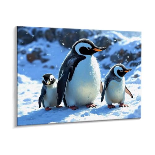 Malen Nach Zahlen Erwachsene, Pinguine Paint by Numbers Malen Nach Zahlen, DIY mit Pinseln und Acrylfarben Handgemalt Ölgemälde Leinwand für Geschenke und Wand Dekoratio, Ohne Rahmen 60 x 80 cm R-645 Malen Nach Zahlen Erwachsene, Pinguine Paint by Numbers Malen Nach Zahlen, DIY mit Pinseln und Acrylfarben Handgemalt Ölgemälde Leinwand für Geschenke und Wand Dekoratio, Ohne Rahmen 60 x 80 cm R-645 von HHQGOUYG