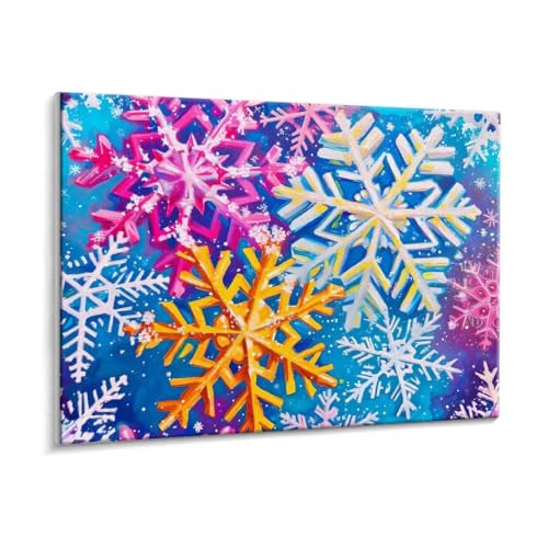 Malen Nach Zahlen Erwachsene, Schneeflocken Paint by Numbers Malen Nach Zahlen, DIY mit Pinseln und Acrylfarben Handgemalt Ölgemälde für Geschenke und Wand Dekoratio, Ohne Rahmen 40 x 50 cm R-793 von HHQGOUYG
