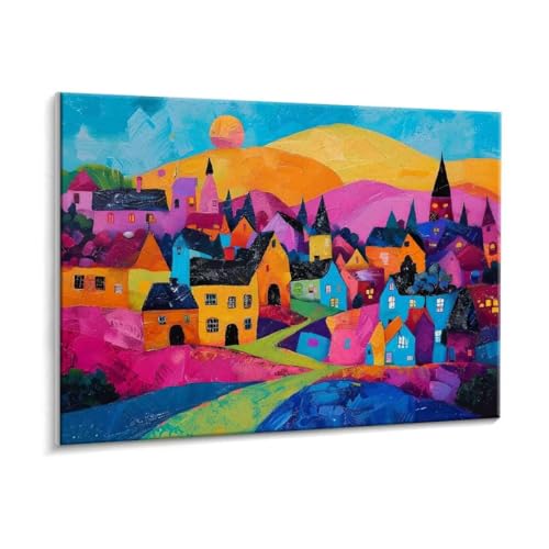 Malen Nach Zahlen Erwachsene, Stadtblick Paint by Numbers Malen Nach Zahlen, DIY mit Pinseln und Acrylfarben Handgemalt Ölgemälde Leinwand für Geschenke und Wand Dekoratio, Ohne Rahmen 35 x 50 cm R776 von HHQGOUYG