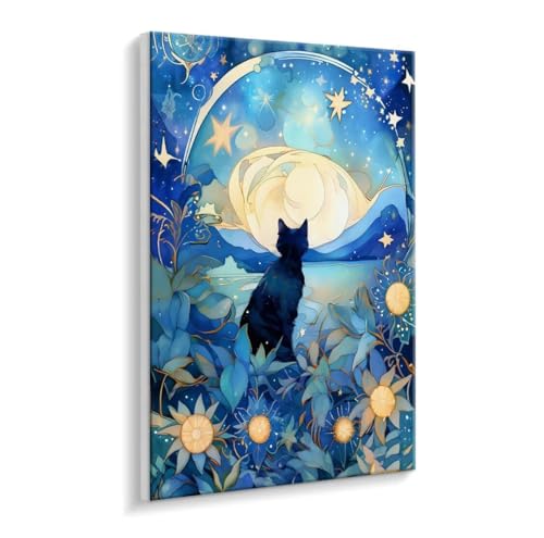 Malen Nach Zahlen Erwachsene, Sterne Katze Paint by Numbers Malen Nach Zahlen, DIY mit Pinseln und Acrylfarben Handgemalt Ölgemälde für Geschenke und Wand Dekoratio, Ohne Rahmen 35 x 50 cm R-778 Malen Nach Zahlen Erwachsene, Sterne Katze Paint by Numbers Malen Nach Zahlen, DIY mit Pinseln und Acrylfarben Handgemalt Ölgemälde für Geschenke und Wand Dekoratio, Ohne Rahmen 35 x 50 cm R-778 von HHQGOUYG