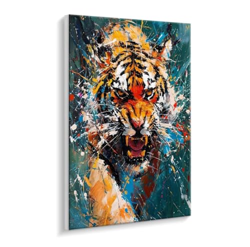 Malen Nach Zahlen Erwachsene - DIY Der Löwe Handgemalt Ölgemälde Kit für Anfänger, Mit 3 - Pinseln und Acrylfarbe Handgemalt öLgemäLde Kit Als Geschenk Heimdekoration 100 x 130 cm (Rahmenlos) t-706 von HHQGOUYG