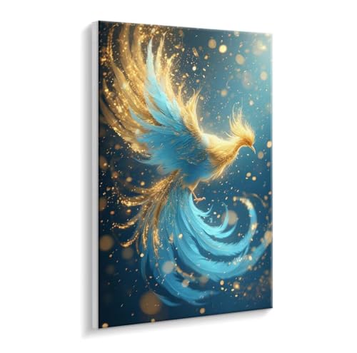Malen Nach Zahlen Erwachsene - DIY Fantasy Phoenix Handgemalt Ölgemälde Kit für Anfänger, Mit 3 - Pinseln und Acrylfarbe Handgemalt öLgemäLde Kit Als Heimdekoration 40 x 50 cm (Rahmenlos) t-586 von HHQGOUYG