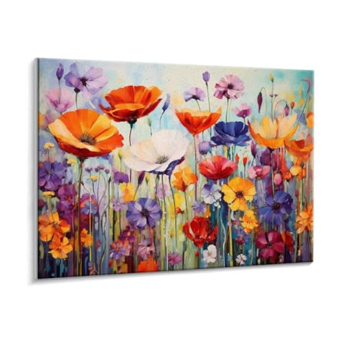 Malen Nach Zahlen Erwachsene - DIY Farbe Blumen Handgemalt Ölgemälde Kit für Anfänger, Mit 3 - Pinseln und Acrylfarbe Handgemalt öLgemäLde Kit Als Geschenk Heimdekoration 35 x 50 cm (Rahmenlos) t-103 von HHQGOUYG