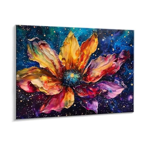 Malen Nach Zahlen Erwachsene - DIY Farbe Blumen Handgemalt Ölgemälde Kit für Anfänger, Mit 3 - Pinseln und Acrylfarbe Handgemalt öLgemäLde Kit Als Geschenk Heimdekoration 50 x 70 cm (Rahmenlos) t-77 von HHQGOUYG