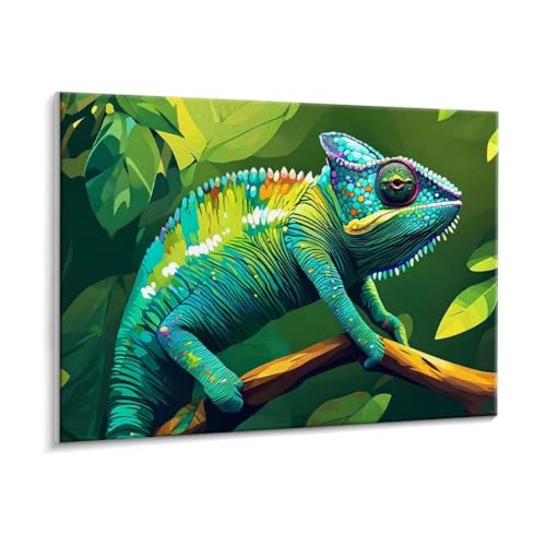 Malen Nach Zahlen Erwachsene - DIY Farbveränderter Drache Handgemalt Ölgemälde Kit für Anfänger, Mit 3 - Pinseln und Acrylfarbe Handgemalt öLgemäLde Kit Als Heimdekoration 30 x 40 cm (Rahmenlos) t-44 von HHQGOUYG