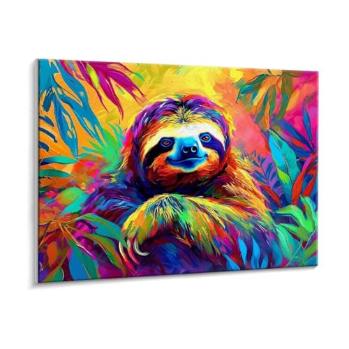 Malen Nach Zahlen Erwachsene - DIY Faule Handgemalt Ölgemälde Kit für Anfänger, Mit 3 - Pinseln und Acrylfarbe Handgemalt öLgemäLde Kit Als Geschenk Heimdekoration 35 x 50 cm (Rahmenlos) t-713 von HHQGOUYG