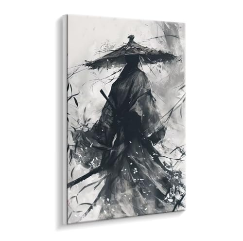 Malen Nach Zahlen Erwachsene - DIY Japanischer Samurai Handgemalt Ölgemälde Kit für Anfänger, Mit 3 - Pinseln und Acrylfarbe Handgemalt öLgemäLde Kit Als Heimdekoration 90 x 120 cm (Rahmenlos) t-657 von HHQGOUYG