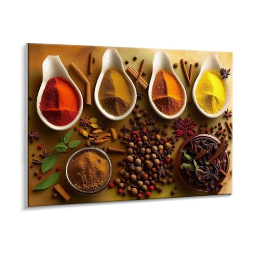 Malen Nach Zahlen Erwachsene - DIY Küchengewürze Handgemalt Ölgemälde Kit für Anfänger, Mit 3 - Pinseln und Acrylfarbe Handgemalt öLgemäLde Kit Als Geschenk Heimdekoration 60 x 80 cm (Rahmenlos) t-152 von HHQGOUYG