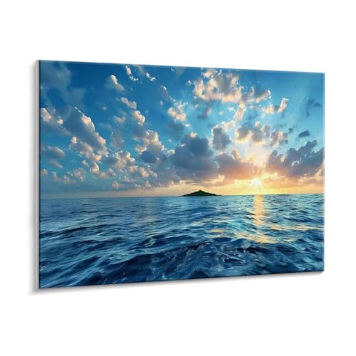 Malen Nach Zahlen Erwachsene - DIY Meer Handgemalt Ölgemälde Kit für Anfänger, Mit 3 - Pinseln und Acrylfarbe Handgemalt öLgemäLde Kit Als Geschenk Heimdekoration 50 x 70 cm (Rahmenlos) t-169 von HHQGOUYG