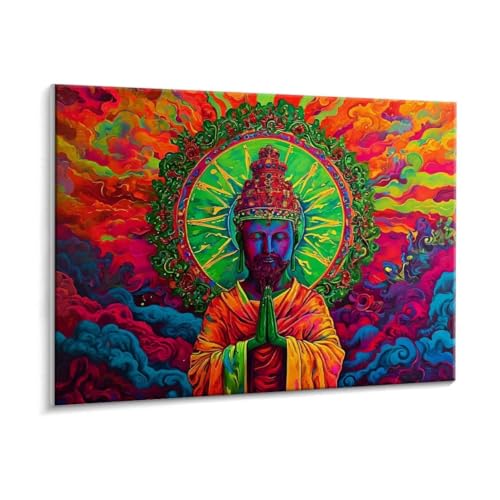 Malen Nach Zahlen Erwachsene - DIY Religion Handgemalt Ölgemälde Kit für Anfänger, Mit 3 - Pinseln und Acrylfarbe Handgemalt öLgemäLde Kit Als Geschenk Heimdekoration 50 x 70 cm (Rahmenlos) t-843 von HHQGOUYG