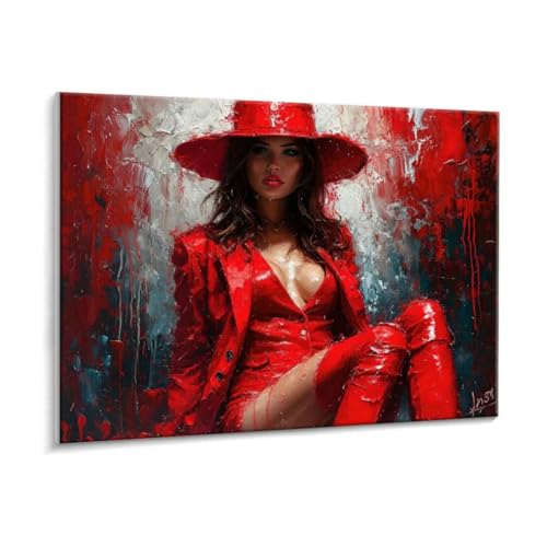 Malen Nach Zahlen Erwachsene - DIY Sexy Frauen Handgemalt Ölgemälde Kit für Anfänger, Mit 3 - Pinseln und Acrylfarbe Handgemalt öLgemäLde Kit Als Geschenk Heimdekoration 30 x 40 cm (Rahmenlos) t-784 von HHQGOUYG