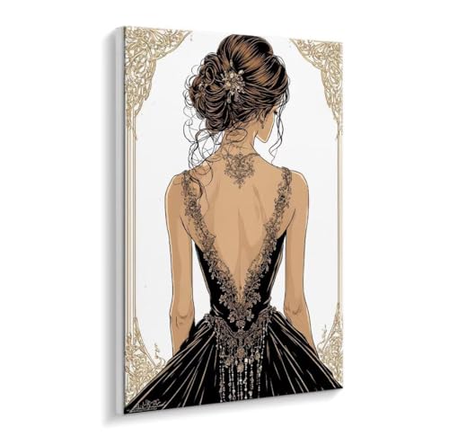 Malen Nach Zahlen Erwachsene - DIY Sexy Frauen Handgemalt Ölgemälde Kit für Anfänger, Mit 3 - Pinseln und Acrylfarbe Handgemalt öLgemäLde Kit Als Geschenk Heimdekoration 70 x 90 cm (Rahmenlos) t-781 von HHQGOUYG