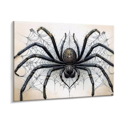Malen Nach Zahlen Erwachsene - DIY Spinnen Handgemalt Ölgemälde Kit für Anfänger, Mit 3 - Pinseln und Acrylfarbe Handgemalt öLgemäLde Kit Als Geschenk Heimdekoration 35 x 50 cm (Rahmenlos) t-839 von HHQGOUYG