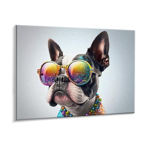 Malen Nach Zahlen Erwachsene - DIY Tiere Hunde Handgemalt Ölgemälde Kit für Anfänger, Mit 3 - Pinseln und Acrylfarbe Handgemalt öLgemäLde Kit Als Geschenk Heimdekoration 90 x 120 cm (Rahmenlos) t-195 von HHQGOUYG