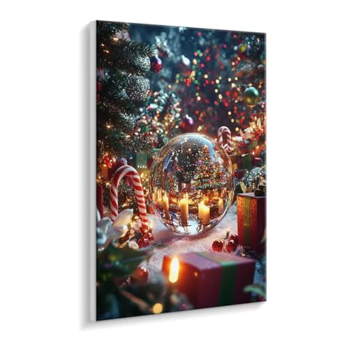 Malen Nach Zahlen Erwachsene - DIY Weihnachten Handgemalt Ölgemälde Kit für Anfänger, Mit 3 - Pinseln und Acrylfarbe Handgemalt öLgemäLde Kit Als Geschenk Heimdekoration 100 x 130 cm (Rahmenlos) t-696 von HHQGOUYG